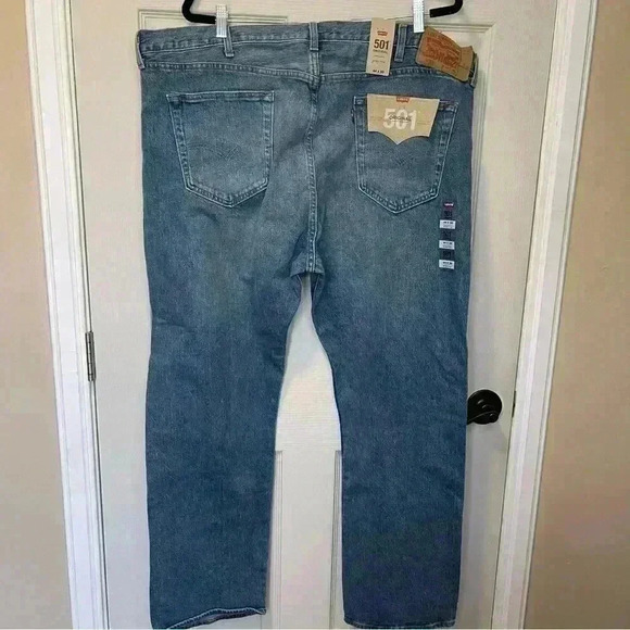 Levi’s Men’s 501 Stretch Mid Wash Blue Sz 44 x 30 - Picture 7 of 7